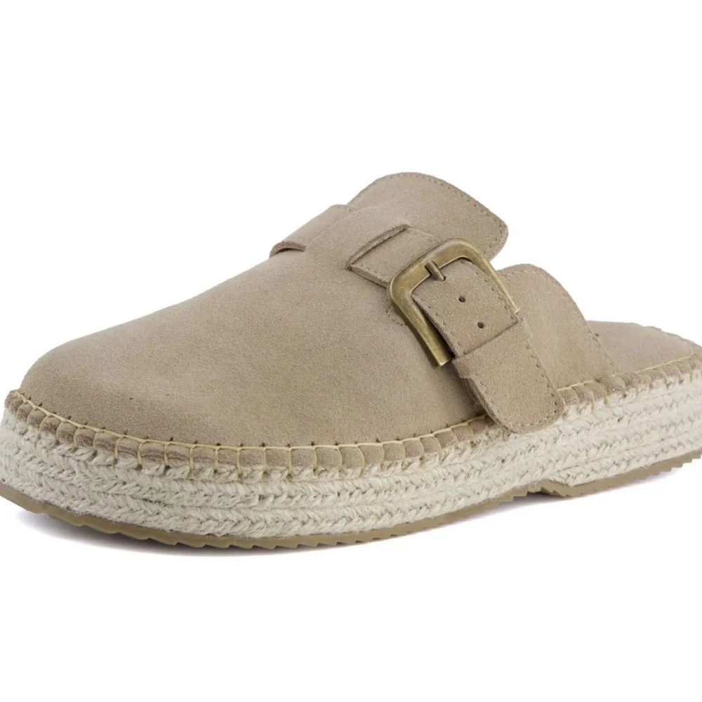 Haute Hippie Aria Espadrille Clog, color biscuit, size 7M - Picture 2 of 6